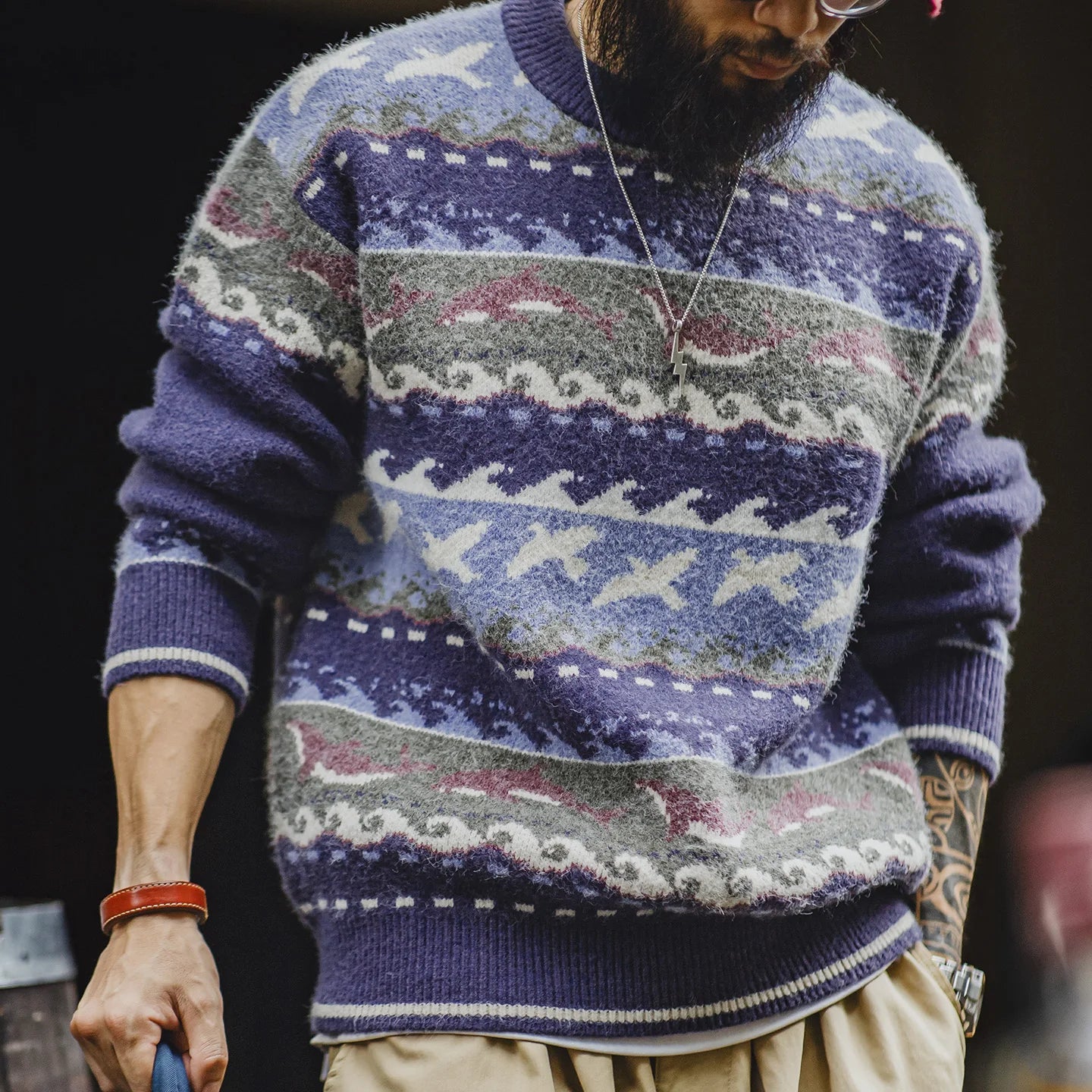 Men's Fair Isle Knit Sweater