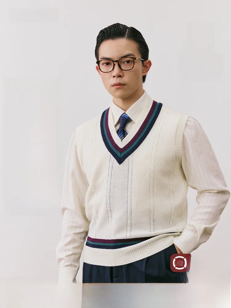 Men's Lambswool Cricket Sweater