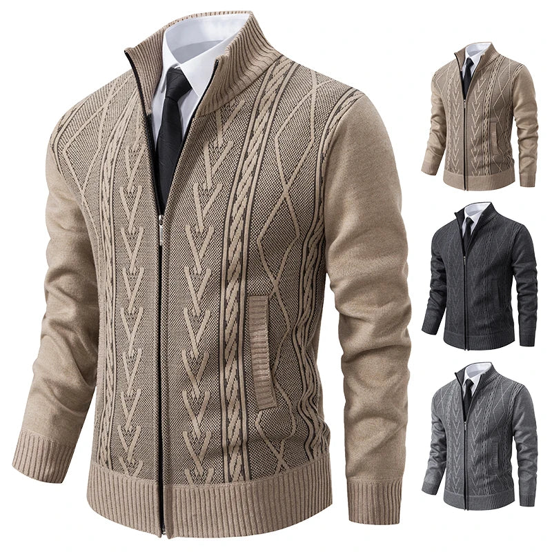 Men's Cable Knit Crew Neck Sweater