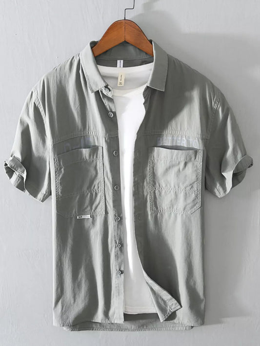 Short Sleeve Linen Shirt