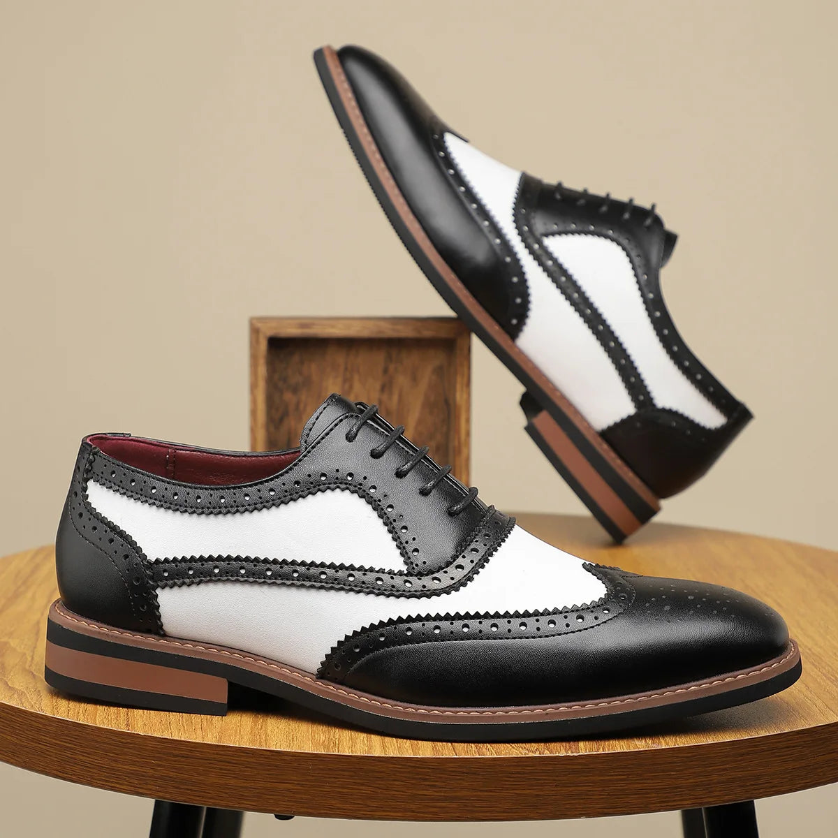 Men's Full Brogue Oxford Shoes